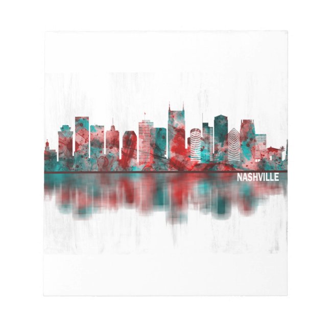 Nashville Tennessee Skyline Notepad (Front)