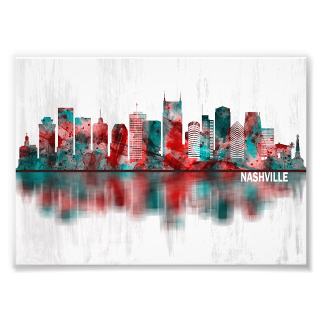 Nashville Tennessee Skyline Photo Print (Front)
