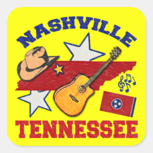 Nashville, Tennessee Square Sticker