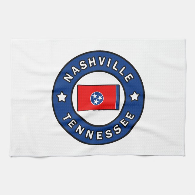 Nashville Tennessee Tea Towel (Horizontal)