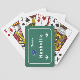 Nashville Tennessee tn Interstate Highway Freeway Playing Cards