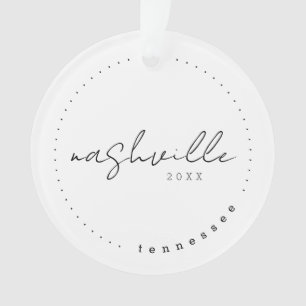 Nashville, Tennessee TN Travel United States Ornament