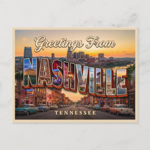 Nashville Tennessee Travel Postcard