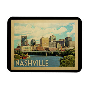 Nashville Tennessee Vintage Travel Magnet