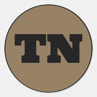 Nashville (TN) - Gold x Black Classic Round Sticker