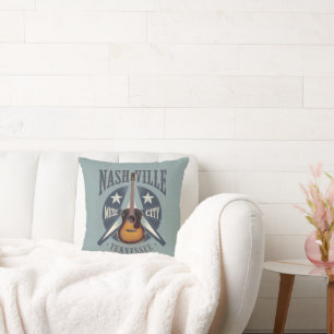 Nashville, TN - Music City USA Cushion