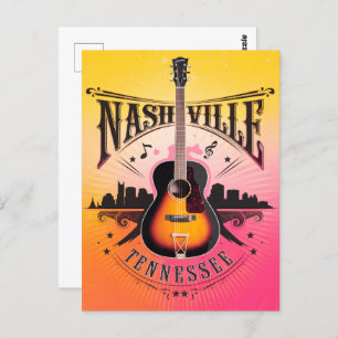 Nashville, TN - Music City USA Postcard