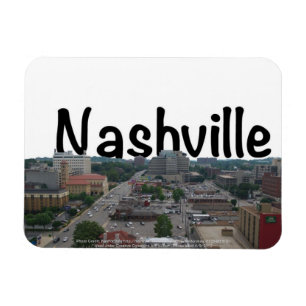 Nashville TN Skyline with Nashville in the Sky Magnet