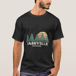 Nashville Tn Vintage Throwback Tee Retro 70s Desig