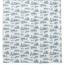 Nashville Toile Twilight on White