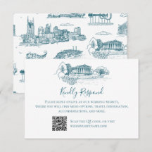 Nashville Toile Twilight on White