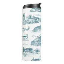 Nashville Toile Twilight on White