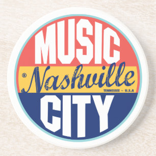 Nashville Vintage Label Coaster