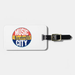 Nashville Vintage Label Luggage Tag