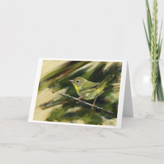 Nashville Warbler greeting card (Front)