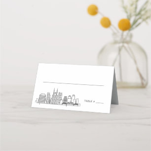 Nashville Wedding Place Table Name Cards