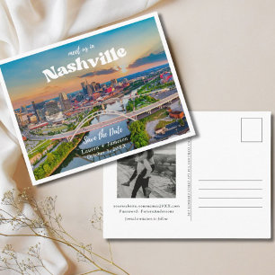 Nashville Wedding Save the Date Postcard