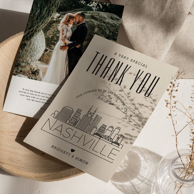 Nashville Wedding | Thank You + Photo Card (Creator Uploaded)