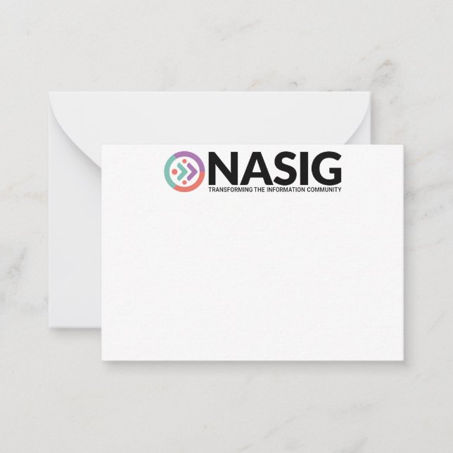 NASIG note card 2.5 x 3.5 (Front)