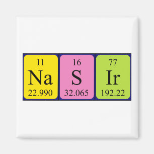 Nasir periodic table name magnet