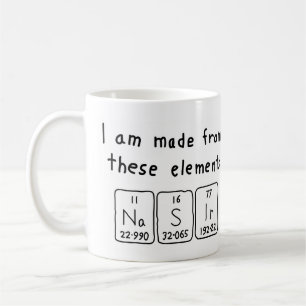 Nasir periodic table name mug