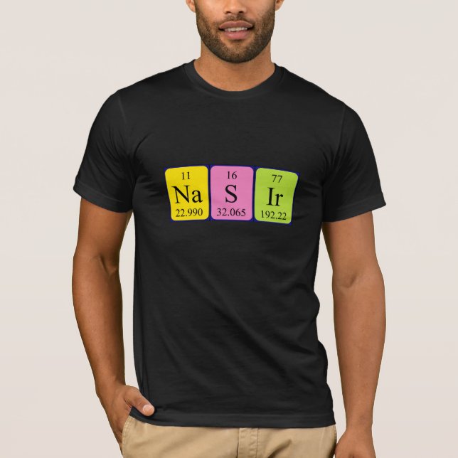 Nasir periodic table name shirt (Front)