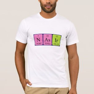 Nasir periodic table name shirt