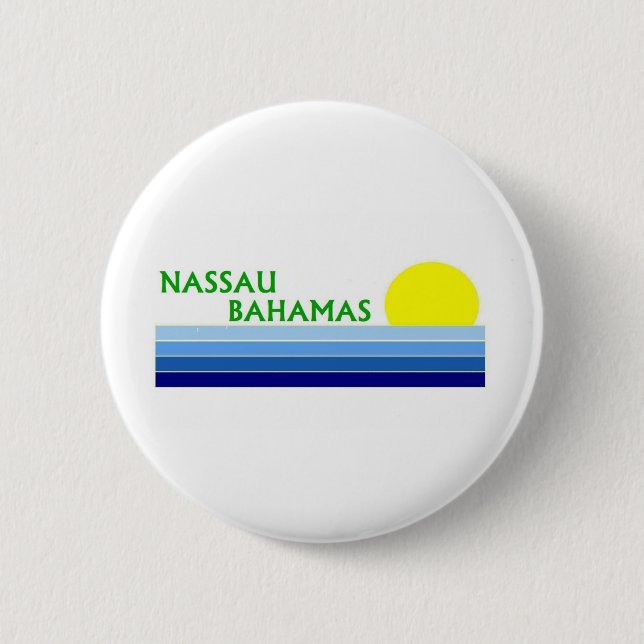 Nassau, Bahamas 6 Cm Round Badge (Front)