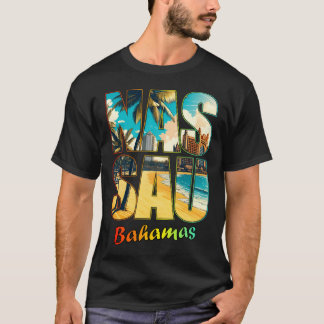Nassau Bahamas Beach Paradise Sunny Palm T-Shirt 