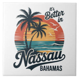 Nassau Bahamas Beach Summer Ceramic Tile