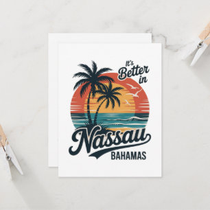 Nassau Bahamas Beach Summer Invitation