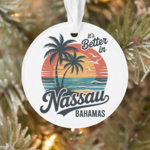 Nassau Bahamas Beach Summer Ornament