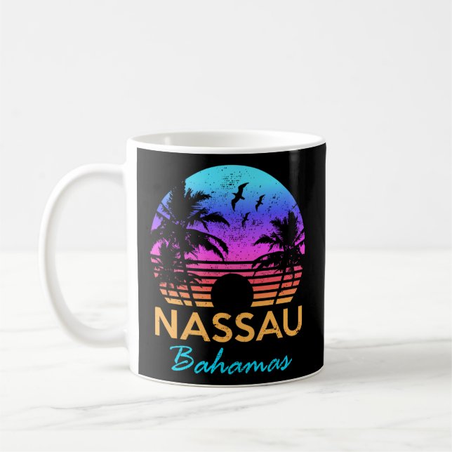 Nassau Bahamas Beach Trip Sunset Summers Coffee Mug (Left)