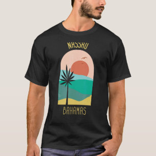 Nassau Bahamas Boho Vintage Vacation Souvenir T-Shirt