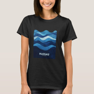 Nassau Bahamas Caribbean Beach Vacation Surf Vinta T-Shirt