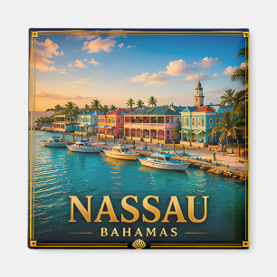 Nassau Bahamas Caribbean Island Escape View 📍 Magnet