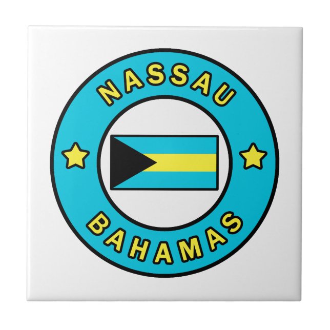 Nassau Bahamas Ceramic Tile (Front)
