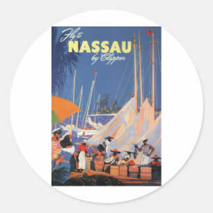 Nassau Bahamas Classic Round Sticker