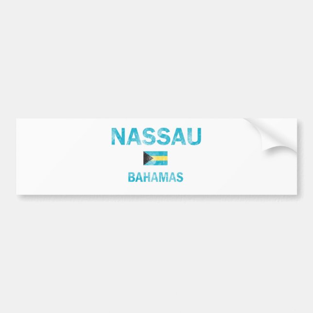 Nassau Bahamas Designs Bumper Sticker (Front)