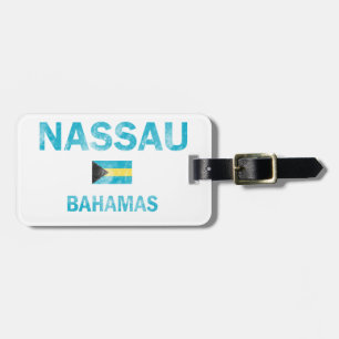 Nassau Bahamas Designs Luggage Tag