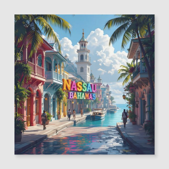 Nassau bahamas dreaming magnet (Front)