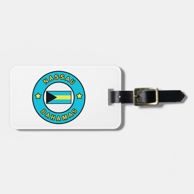 Nassau Bahamas Luggage Tag (Front Horizontal)
