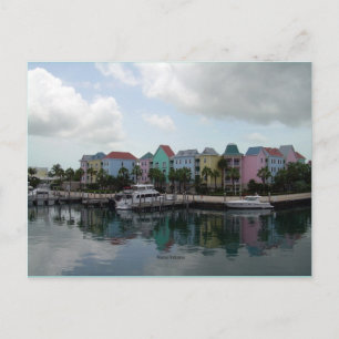 Nassau Bahamas marina postcard