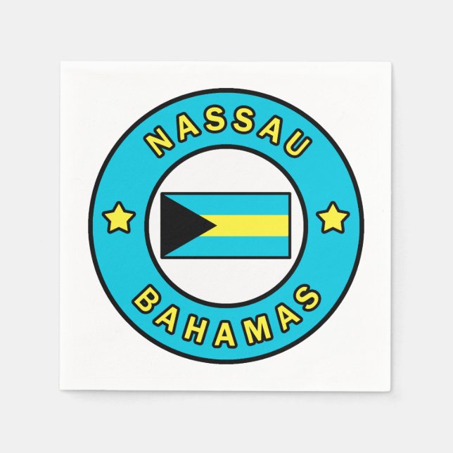 Nassau Bahamas Napkin (Front)