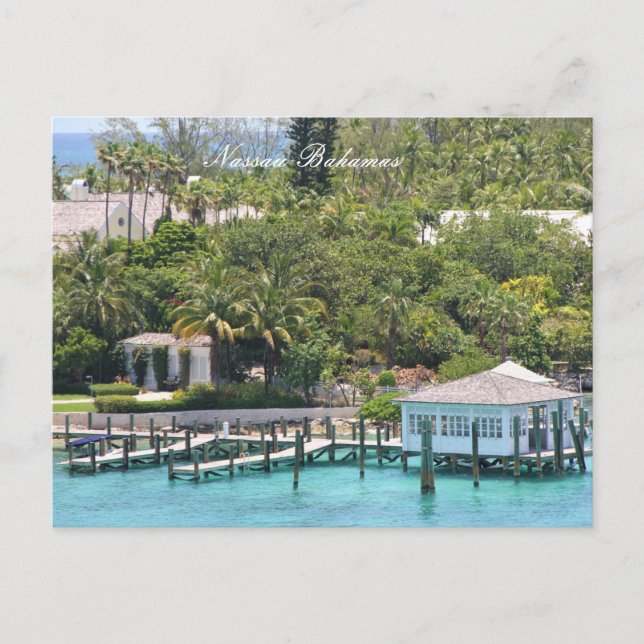 Nassau Bahamas of the Caribbean,  Postcard (Front)
