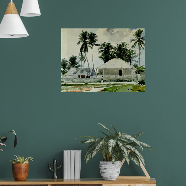 Nassau, Bahamas painting Poster (Living Room 1)