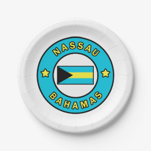 Nassau Bahamas Paper Plate
