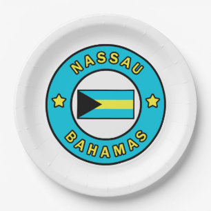 Nassau Bahamas Paper Plate