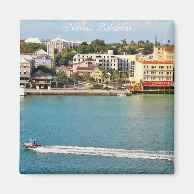 Nassau Bahamas, Photography of city, Senor Frogs Magnet (Front)