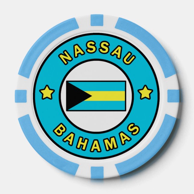 Nassau Bahamas Poker Chips (Front)